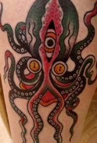 Matsoho a bashanyana a penta litšoantšo tsa tattoo tsa octopus