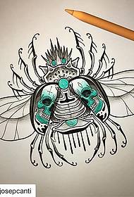 European and American school insects tattoo tattoo manuscript