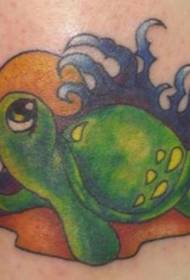 Breshkë karikaturash dhe modeli i tatuazheve nga dielli