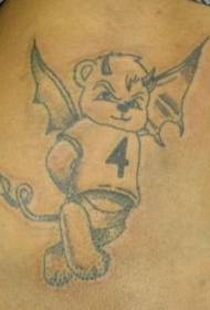 Teddy bear demon tetovaža uzorak