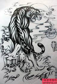 Shangshan tigro tatuiruotės kūrinys