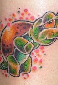 Колір руки невеликий візерунок татуювання черепахи