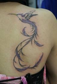 I-tattoo yesithombe eside se-tattoo humisbird ende