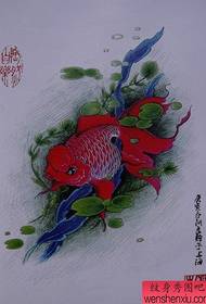 Chinesesch Goldfish Tattoo Manuskript (1)