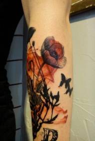 Poppy Tattoo Bild faszinéierend awer fatal Poppies Tattoo Muster