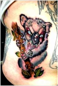 Spooky koala tatoveringsmønster