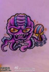 Tattoo შოუ, გირჩევთ ფერადი Octopus tattoo ხელნაწერი