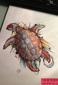 një dorëshkrim tatuazh breshkash