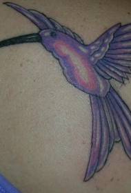 Plecu krāsas kolibri tetovējuma attēls