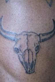 Gewéinlech Stier Kallef Tattoo Muster