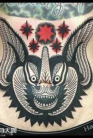 Chest elephant tattoo pattern