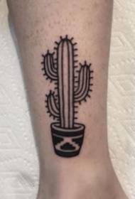 Fotografia e tatuazheve të kaktusit të gjallërisë simbolike