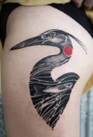 Xianhe tattoo 9 tradicionalni kitajski slog žerjavi tetovaže slike