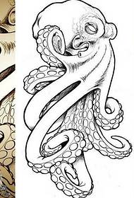 Pattern ng tattoo ng octopus tattoo