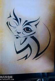 Patrwm tatŵ cath Totem