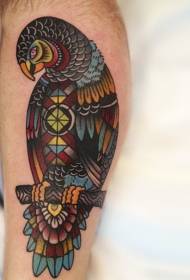 Boja oružja uzorak tetovaža papagaja