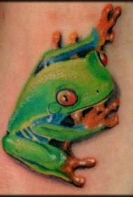 Patrún gleoite tattoo frog glas