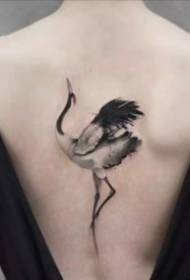 Ọmarịcha foto cranes tattoo