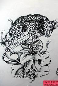 маленькая татуировка леопарда
