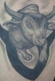Taurus stier tattoo patroon