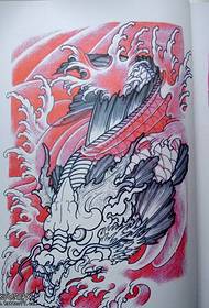 Squid tattoo pattern