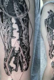 Crocodile tattoo pattern Variety of black gray tattoo sketch crocodile tattoo pattern