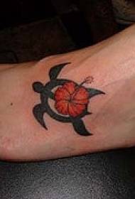 Instep ruvara rwemadzinza turtle tattoo maitiro