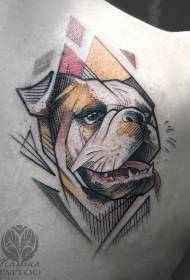 Model i tatuazhit të bukur të qenve të bukur