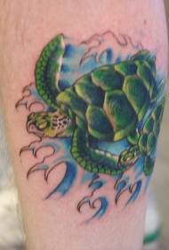 Been Faarf sérieux Schildkröt Tattoo Muster