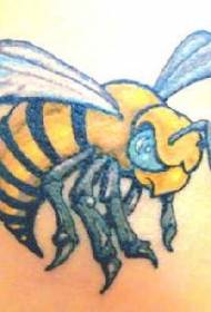 Pattern di tatuaggi di culore d'abeille