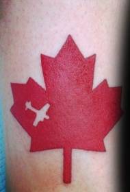 Maple Leaf Tattoos مختلف رنگا رنگ ميلي لي Tattoos