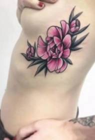 Appreciation of colored good-looking plants and flowers tattoo pictures