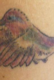 ትንሹ hummingbird ሥዕል ቀለም ንቅሳት ንድፍ