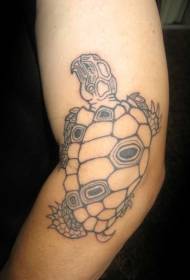 Modeli i tatuazhit të breshkave të linjës së zezë