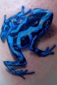 Super realistysk blau kikker tattoo patroan