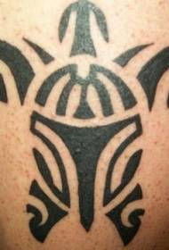 Ног племенског стила корњаче корњаче тотем тетоважа узорак