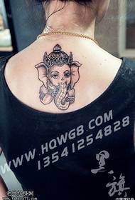 Zadní sloní tetování vzor