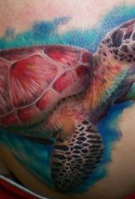 Tus qauv zoo nkauj tiag tiag watercolor vaub kib tattoo qauv