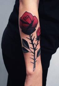 玫瑰紋身插圖各種美麗的玫瑰紋身設計