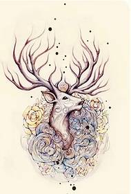 Un modello di manoscritto tatuaggio antilope consigliato foto