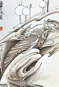 Čínsky štýl chobotnice tetovanie