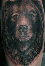 un modello di tatuaggio avatar orso grigio