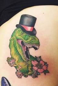 Al Schoul Faarf Hären Dinosaurier Tattoo Muster