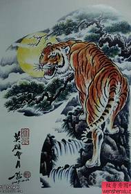 Най-добрият музей за татуировки препоръча ръкопис на татуировка на тигър Шаншан