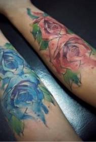 Cvjetni uzorak tetovaža 10 tetovaža biljaka, lišća, cvijeća itd.