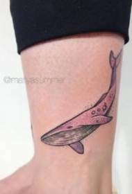 Litšoantšo tse 9 tse ntle tsa whale tattoo