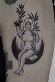 Porady dotyczące tatuażu Różne czarno-szare Porady dotyczące tatuażu Mały wzór świeżej sztuki tatuażu
