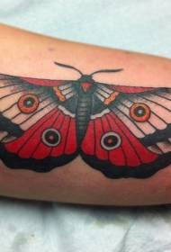 ລວດລາຍ tattoo ສີດໍາແລະສີແດງ