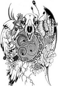 Faisean deas antalóp tattoo pictiúr de chiclipéid lámhscríbhinne