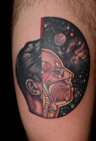 Varren väri Half Man Half Space -tatuointikuvio